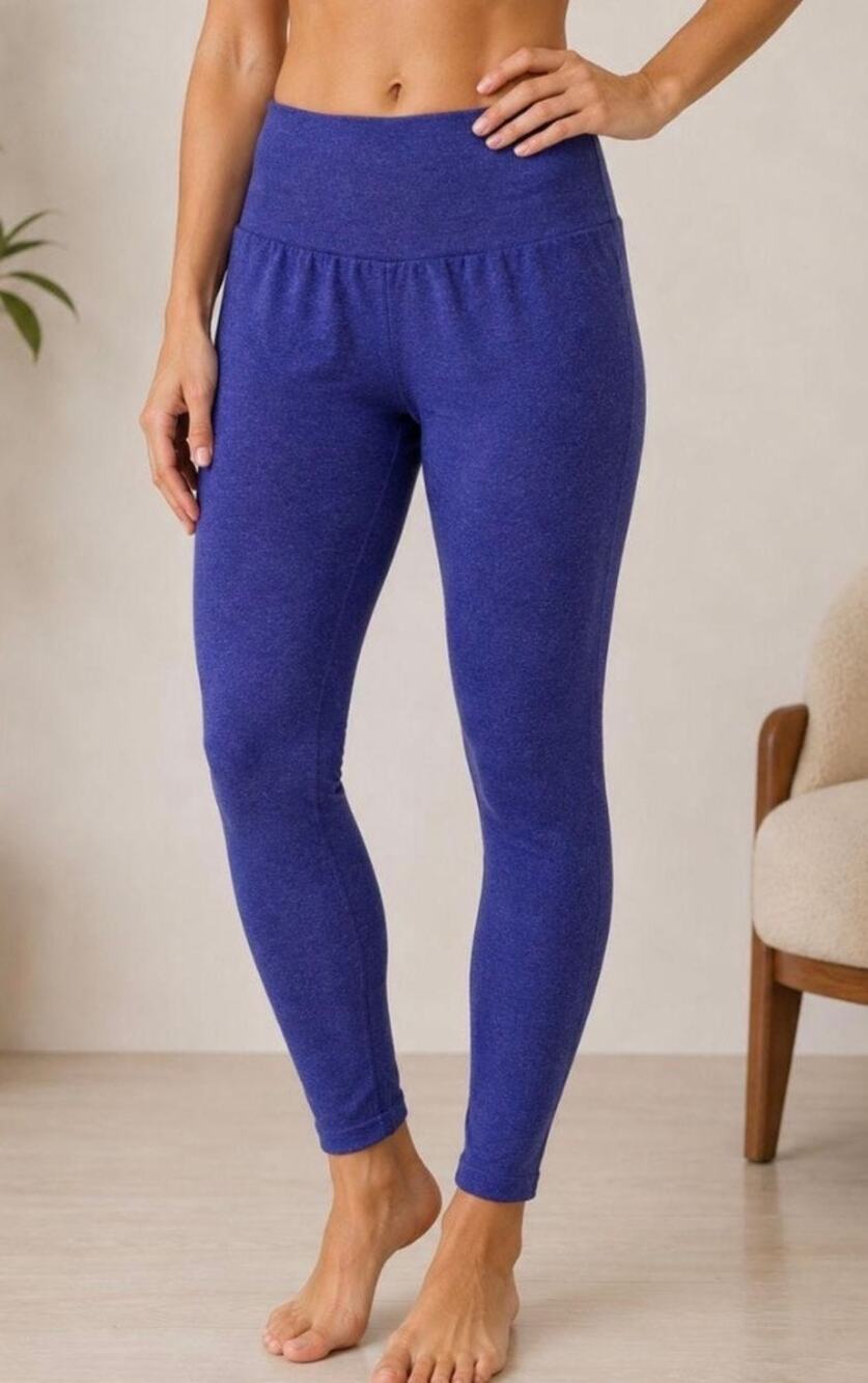 NVGTN Seamless High Waisted Leggings Womens Medium Blue Workout Pants New